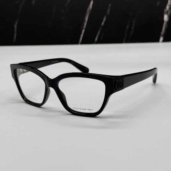 NEW GG1597O 001 GUCCI BLACK WOMEN GUCCI EYEGLASSES - Picture 4 of 11